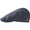 TOP-EX Cappello piatto da uomo per golf o abbigliamento casual, elegante cappello con visiera per golf, pesca, tiro, passeggiate e caccia, 57-65 cm (M-XXXL), Blu navy (similpelle), XL/XXL