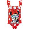 Disney Costume da Bagno per Ragazze Topolina Minnie Mouse Rosso 6-7 Anni
