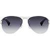 Ray-Ban RB 3449 Occhiali da Sole, Argento (Silver), 59 mm Unisex-Adulto