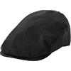 TOP-EX Cappello piatto di design da uomo per il golf o l'abbigliamento casual - Elegante cappello da pasticceria per ragazzo per golf, pesca, tiro, escursionismo e caccia 57-65 cm (M-XXXL), Nero, L-XL