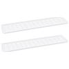 QUARKZMAN 2pz Copertura per Bocchette d'Aria 700 x 150mm Copertura Bianco | Ventilazione, Griglia Ventilazione a Persiana Rettangolare, Lega Alluminio a Maglia, Armadio per Scarpe Guardaroba