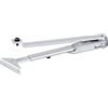GEZE 101815 - Barre di bloccaggio con blocco per chiavi TS 1500 e TS1000C, colore: Argento
