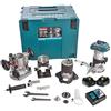 Makita AFFLEUREUSE PLAQUE DE PLÂTRE MAKITA Ø 8 MM+1 BATTERIE BL1850 +1 CHARGEUR + 1 COFFRET MAK PAC -DRT50RTJX3