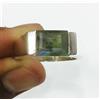 Artik Jewels Anello In Argento Sterling 925 Con Gemma Di Labradorite Naturale Per Uomo #945