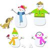 Sizzix Set di Fustelle Thinlits 17PK Snow Family da Jennifer Ogborn | 665959 | Capitolo 3 2022, Multicolor, One Size