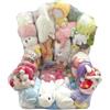 Generico Poltrona a sacco per riporre animali di peluche, poltrona a sacco trasparente per bambini con cerniera per riporre e organizzare animali di peluche, 35x30x45 cm/95x90x100 cm