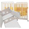 Azzurra Glam Culla Lettino Bianco/Naturale 9 in 1 Tessile Avana di Azzurra Design