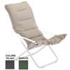 Fiam Poltrona Fiesta Soft Tessile Sage Green - Telaio Antracite di Fiam