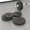 Générique 4 piastre di peso 30 kg in calcestruzzo, dischi di peso 30 kg con rivestimento in plastica resistente, 2 x 10 e 2 x 5 per manubri, allenamento professionale a casa delle braccia
