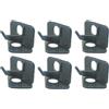 ULDIGI Arrow Rest for Recurve, 6 Pezzi, Supporti Poggiafreccia in ABS Nero, Resistenti e Sicuri, per Mano Destra, per Caccia Accessori e Frecce