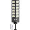 QZCX 504 LED ultra-luminoso, luce solare stradale con sensore di movimento grandangolare, telecomando, risparmio energetico, impermeabile 4300 mAh