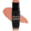 NUDESTIX Nudies Matte Blush Stick In The Nude 7g - Blush in Crema Matte per Guance, Occhi e Labbra - Soft Focus, Lunga Tenuta, Warm Nude Peach