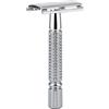 BAILI Rasoio classico di sicurezza a doppio bordo riutilizzabile manuale manico corto aggressivo in acciaio inox bagnato rasoio da barba per uomo donna barbiere barba bikini ascella depilazione BD131