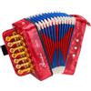 uxcell Fisarmonica Mini 10 Tasti Bassi per Strumento Musicale Rosso