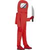 FIESTAS GUIRCA | Costume Astronauta Rosso Bambino (10-12 Anni) - Tuta, Cappuccio e Zaino - Travestimenti Videogiochi, Cosplay, Carnevale, Halloween e Feste a Tema - Unisex - Rosso