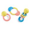Hape - Collezione Sonagli e Massaggiagengive 0+ | Set morbido dentizione neonati in riso giapponese ecologico e atossico