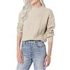 Amazon Essentials Maglione A Girocollo A Coste Moderno Morbido al Tatto (Disponibile in Taglie Forti) Donna, Tan Puntinato, S