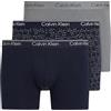 Calvin Klein Uomo Slip Boxer Confezione da 3 Elasticizzati, Multicolore (Shoreline/Cut Circles Shoreline/Mis), XS