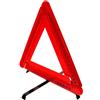 FUNNETOYU Triangolo di Segnalazione Stabile Pieghevole LED | ABS Resistente, Riflettore Rosso su Entrambi i Lati, per Sicurezza Stradale Notturna, 3 X Aa