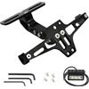 LUTIFIX Eliminatore Parafango Universale Per Moto Con Luce LED Supporto Per Targa In Alluminio CNC Nero