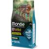 Monge BWild Grain Free Formula Adult Sterilizzato Tonno con Piselli 1,5 kg Crocchette per Gatti Adulti