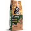 Monge BWild Grain Free Formula All Breeds Adult Salmone con Piselli 12 kg Crocchette per Cani Adulti