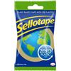 Sellotape Zero Plastic Tape, Nastro trasparente multiuso per oggetti domestici, nastro trasparente da imballaggio per attaccare buste o biglietti, nastro da imballaggio facile da usare, 24 mm x 30 m