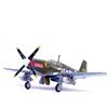 Modellino P-51B Mustang Realistico Modellino di Aereo Pressofuso per