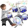 BATTERIA GIOCATTOLI MUSICALI PER BAMBINI JAZZ DRUM KIT LUMINOSE PER 3 ANNI