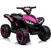 Quad Elettrico per Bambini 12V Falcon X 3-5 Anni 2 Motori sedile in pelle e Tele