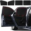 2win2buy Parasole per finestrini laterali dell'auto, 4 pezzi, con magnete + velcro rinforzato, oscuranti, per la privacy, tende universali per auto, protezione dai raggi UV, per famiglia, bambini, auto e