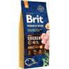 Brit Premium by Nature Adult Pollo - Crocchette per Cani di Taglia Media 15 Kg -