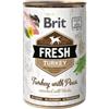 Brit Fresh Tacchino e Piselli - Alimento Umido in Lattina per Cani Adulti 400 Gr. - Acquisto minimo 6 pezzi -