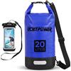 ECHTPower Borsa Impermeabile 20L, Dry Bag Sacco Impermeabile con Tracolla Regolabile, con Custodia Impermeabile, Marsupio 100% impermeabile per Mare,Barca,kayak,Rafting,Pesca,Campeggi-20L