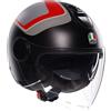 Agv Casco Moto Jet AGV ETERES SCAGLIERI Opaco Grigio Rosso