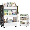 AIYAPLAY Libreria per bambini con rotelle, libreria per bambini con lavagna, mobile contenitore, scaffale per la cameretta dei bambini da 3 a 8 anni per la stanza dei giochi, cameretta dei bambini,