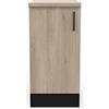 Demeyere Mobile Basso Cucina, 1 Anta Origan, Legno Ingegnerizzato, Kronberg/Nero Opaco, L 40 x P 60 x H 85 cm