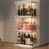 Hggdsac mobile bar per casa, Scaffalatura per vino, Portabottiglie di Vino, vetrina espositiva per collezionismo, Ogni Strato Porta 25 kg per Cucina, Bar, Cantina 3ripiani: L×W×H:40 * 33 * 94cm