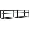 vidaXL Mobile Porta TV Marmo Bianco 160x40x40,5 cm in Vetro Temperato
