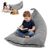 BOFITENG Fodera per poltrona, pouf extra grande senza imbottitura (senza imbottitura), borsa portaoggetti da 200 l per giocattoli e peluche, pouf rimovibile in tela di alta qualità (strisce)