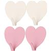 vepoty Gancio da parete autoadesivo 4 pezzi Gancio decorativo a forma di cuore Gancio appeso resistente per bagno cucina