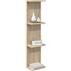 vidaXL Scaffale da parete Rovere Sonoma 25 x 15 x 100 cm
