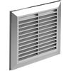 MKK Lüftungsgitter Abschlussgitter Insektenschutz rund Ø 100 mm silber ABS Gitter T61 Abluftgitter Zuluft Abluft Gitter klassisches Design