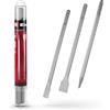 Einhell Originale Einhell set di scalpelli SDS Max da 3 pezzi, 400 mm (scalpello a punta, scalpello piatto da 25 mm, scalpello a vanga da 40 mm, acciaio 40 Cr, per lavori di demolizione e ristrutturazione)