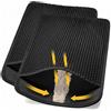 Conlun Tappetino Lettiera Gatto 58x42 cm, Nero(2 Confezioni)