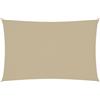vidaXL Parasole a Vela Oxford Rettangolare 2x5 m Beige
