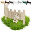Floranica Bordura Giardino Legno 100 x 40 cm Ondulata Non trattato | Bordo prato flessibile in pino per aiuole, orto e recinzione, a forma d'onda - grezzo, da rifinire