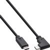 InLine Cavo InLine® USB 3.2 Gen.2, spina/spina USB-C angolata, nero, 1,5 m