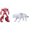 Hasbro Transformers: L'ascesa delle bestie Alleanza delle bestie - Figure d'azione Combiner 2-Pack Arcee e Silverfang 13 cm