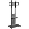 OEM Supporto TV, regolabile in altezza, con ripiani, colore nero